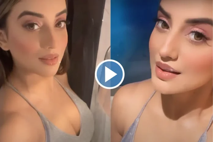 Akshara Singh Hot Video in a Shimmery Top