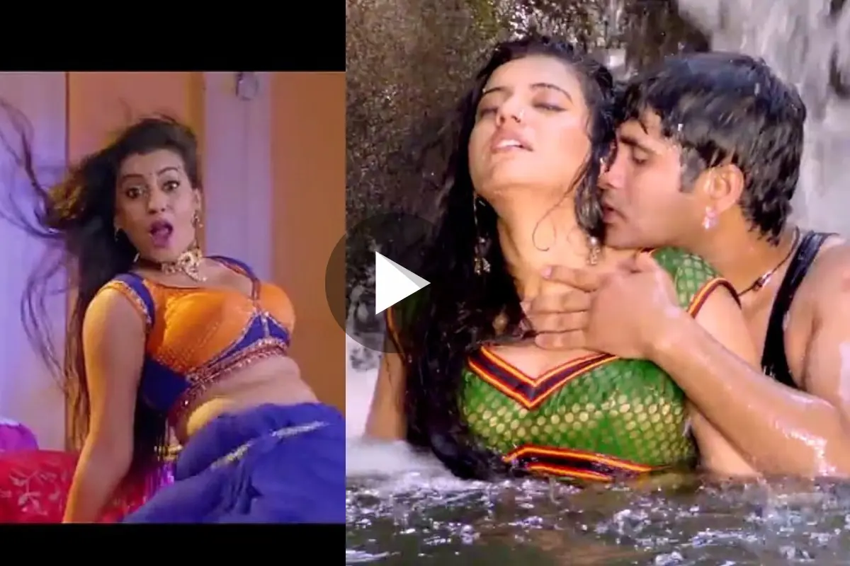 Anjali Sex Video - Bhojpuri Hot Video: Akshara Singh romancing hot with Anil Samrat, says  Khola ye Rajaji Blouse, watch