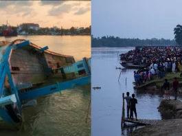 Bangladesh Over 50 dead due to Boat capsize; Most were enroute to Durga Puja celebration