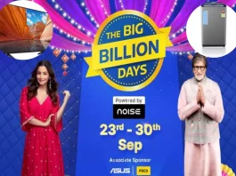 Flipkart Big Billion Days Sale 2022 Sony 55' LED TV at 42% discount, Washing Machines with 47% discount; Check more here