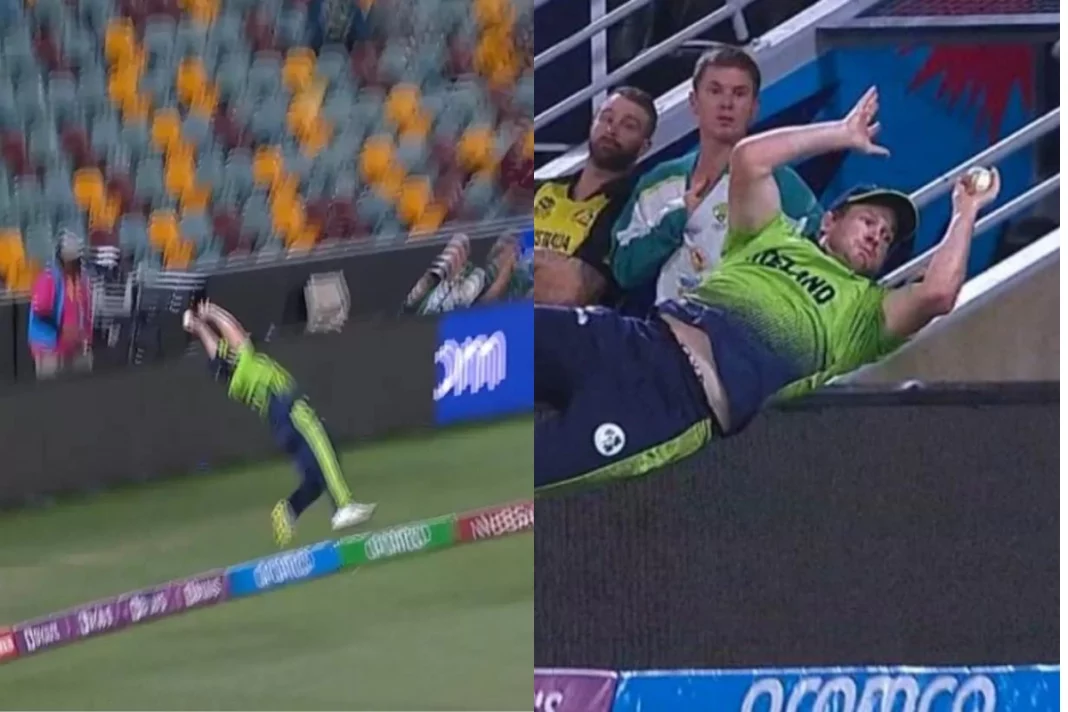 AUS vs IRE Barry McCarthy's unbelievable fielding effort stuns the crowd and world; Fans hail him as 'Superman' Watch Video