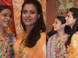 Dussehra 2022 Kajol leans in Bhakti; Visits Durga Puja Pandal with sister to take blessing Watch Video