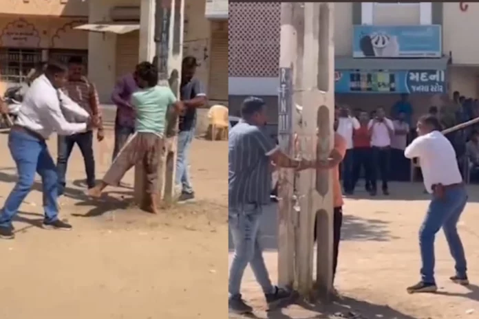 Gujarat Police Takes to Public Flogging After Stone Pelting At A Garba Event