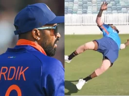 Hardik Pandya All-rounder turns into Superman; Fans stunned as he dives over for a catch Watch Video