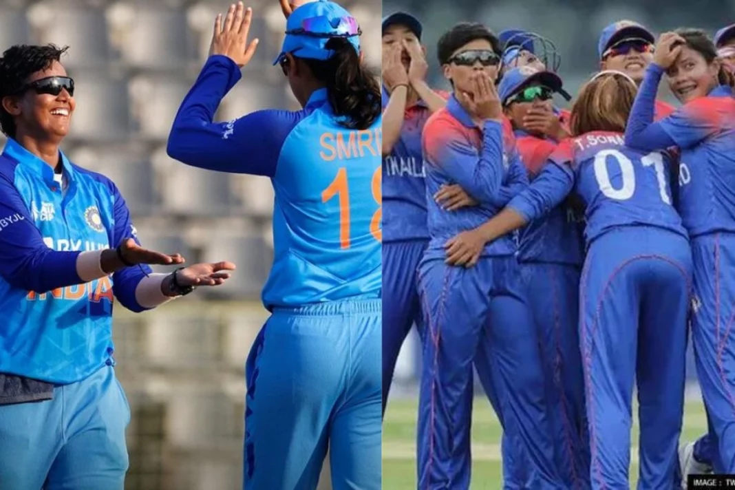 IND W vs THAI W 2022 A massive victory for Team India as they bundle out latters' for just 37 runs