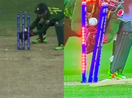 IND vs PAK Axar Patel's runout stirs controversy; Did ball hit the stumps or Rizwan's gloves