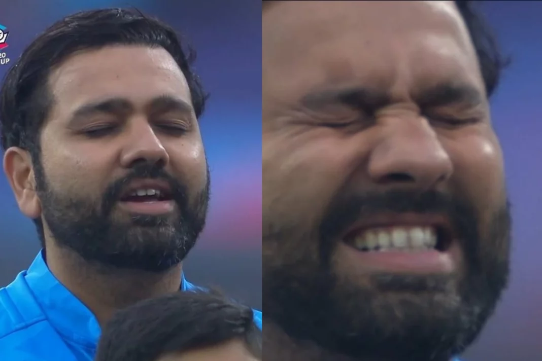 IND vs PAK Captain Rohit Sharma shows his utmost feeling for country; Gets teary-eyed while national anthem is played