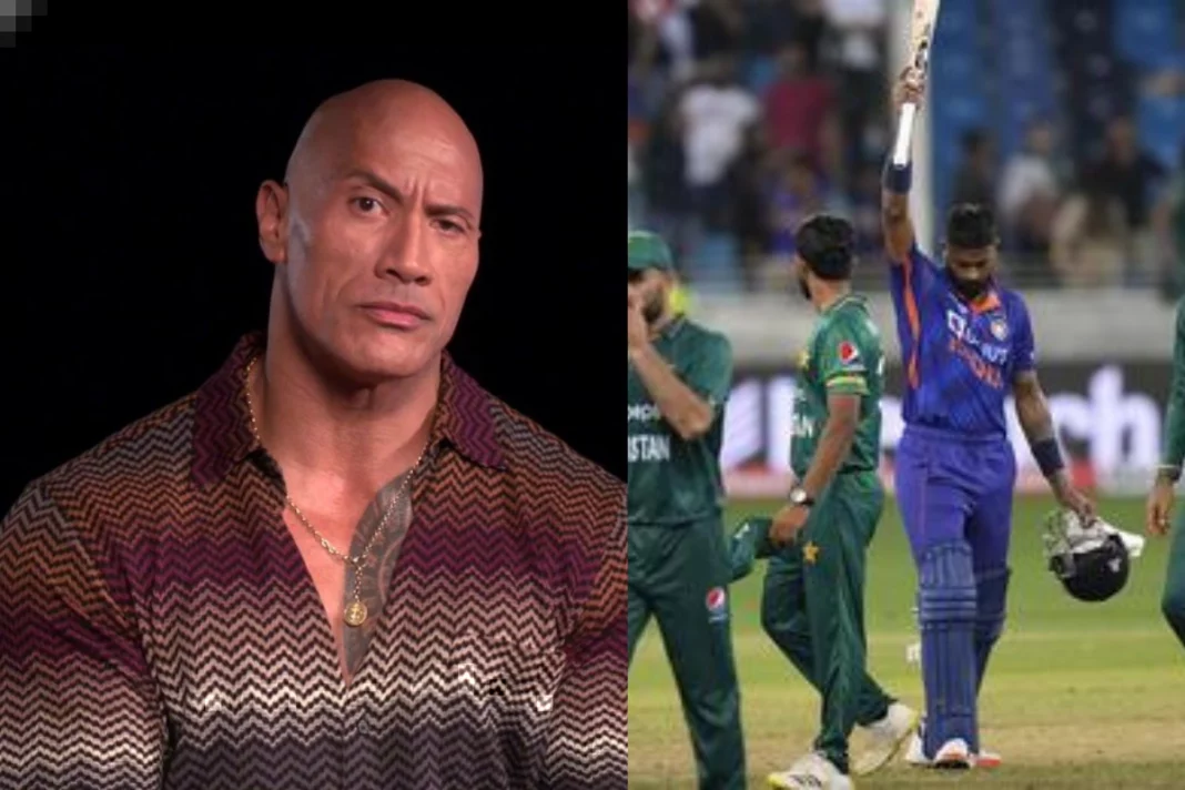 IND vs PAK Not just a match Big Hollywood celebrity 'The Rock' is waiting for the arch-rivals to take on Watch Video