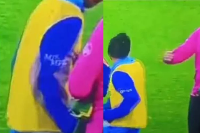 IND vs SA, T20 World Cup 2022 Not in the team but still getting viral Yuzvendra Chahal pokes umpire during the match | Watch Video