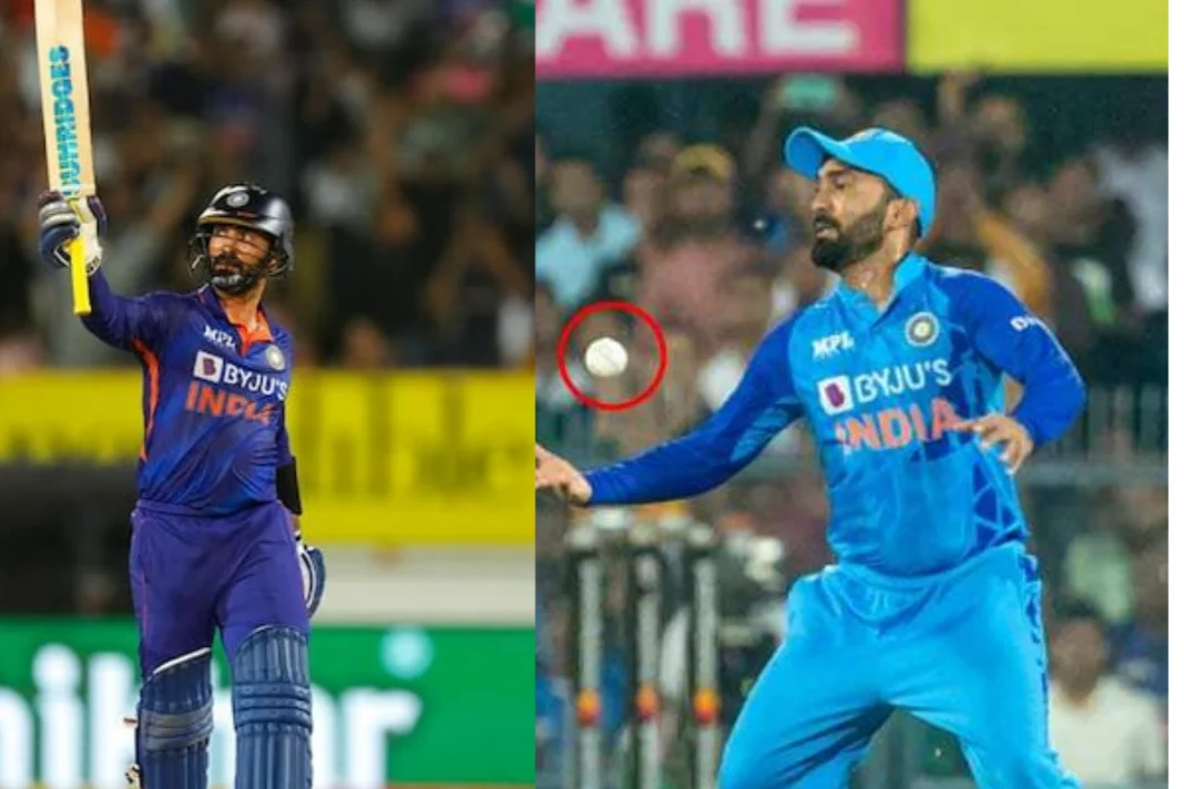 IND vs SA T20I 2022 Dinesh Kartik fumbles during an easy catch; Watch Video here