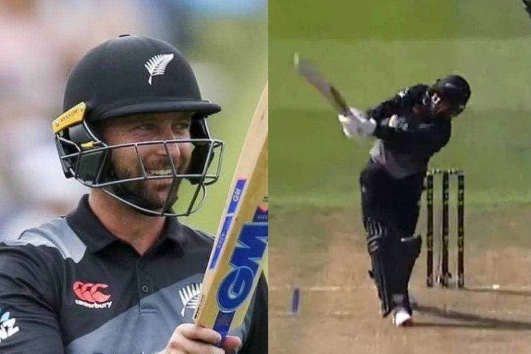 NZ vs BAN Look and Smash ! Devon Conway stuns everyone with a massive six Watch Video