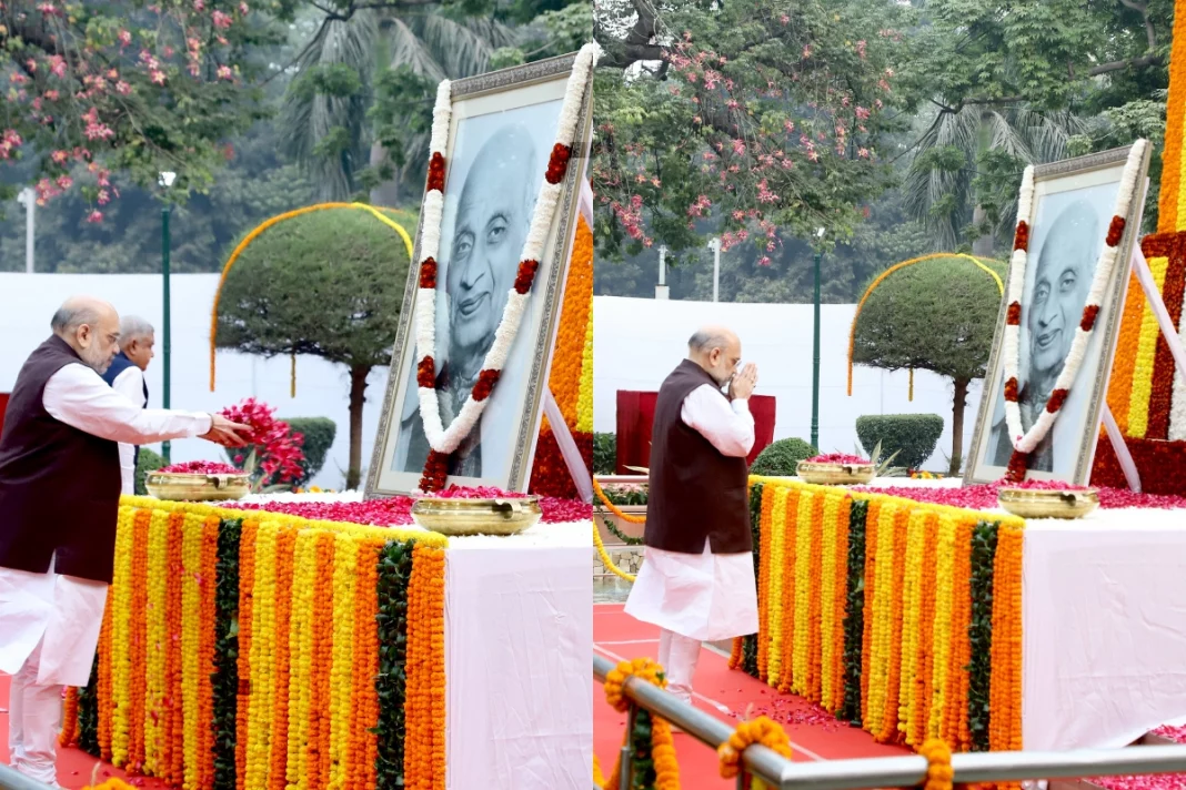 National Unity Day Amit Shah, the Union Home Minister, will take part in the Tribute to Sardar Vallabhai Patel ceremony on Monday