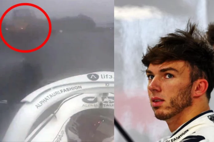 Pierre Gasly I was two metres away from dying; F1 racers furious due to a tractor on race track Pierre Gasly I was two metres away from dying; F1 racers furious due to a tractor on race track