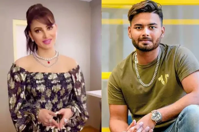 Rishabh Pant Coincidence or Real Urvashi Rautela spotted wearing same silver chain like star batsman