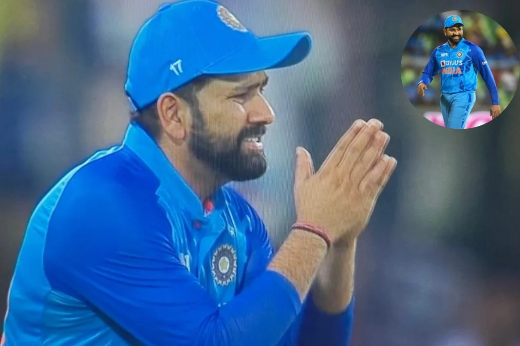 Rohit Sharma Indian captain joins hand in middle of the match; Know details here