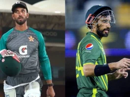 Shan Masood Another injury before World Cup ! Pakistan opener hit by fellow teammates' shot on head