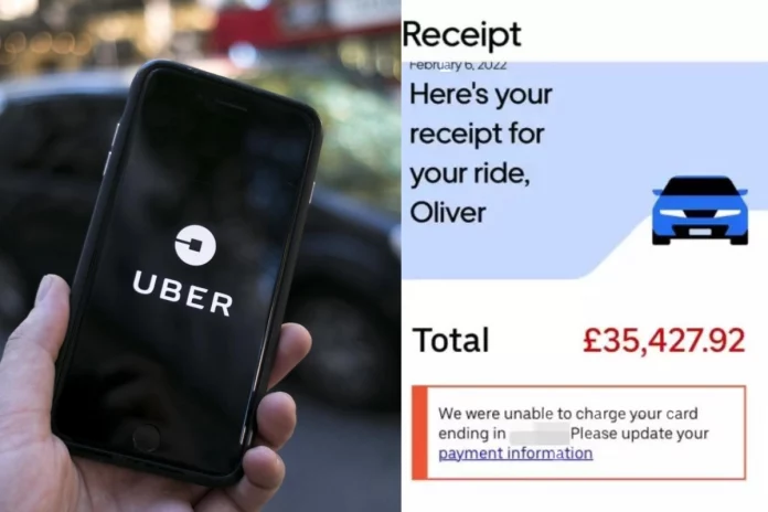 Uber Tech can sometimes stun! Man charged Rs. 32 lakh for a 15-minute ride