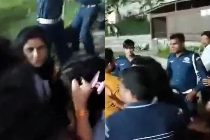 Viral Video Another fight between Noida Residents' and Guard; Hairs pulled, slaps for THIS reason