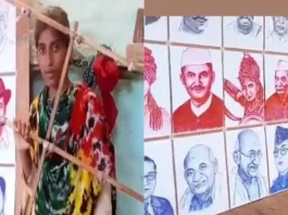 Viral Video: Class 9th girl can draw 15 portraits at a single moment; Gets a scholarship offer from a big business tycoon