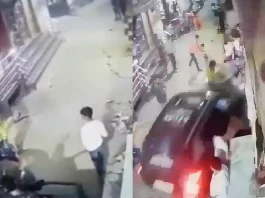 Viral Video What Have We Become! Heated Argument Leads A Man To Run Over His Car Over Several People; Arrested By Police