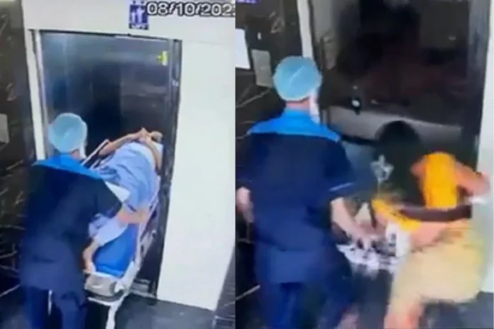 Viral Video When luck saves your day ! Patient on stretcher narrowly misses death when lift malfunctions Viral Video When luck saves your day ! Patient on stretcher narrowly misses death when lift malfunctions