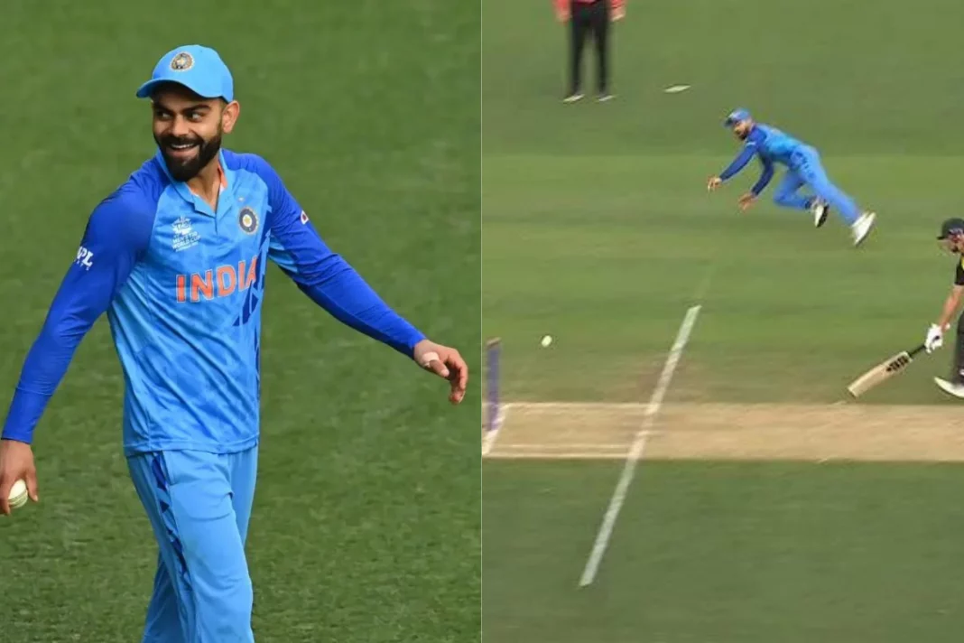 Virat Kohli A Bullet-throw and one-hand catch near rope by King Kohli sets internet on fire; Watch Video