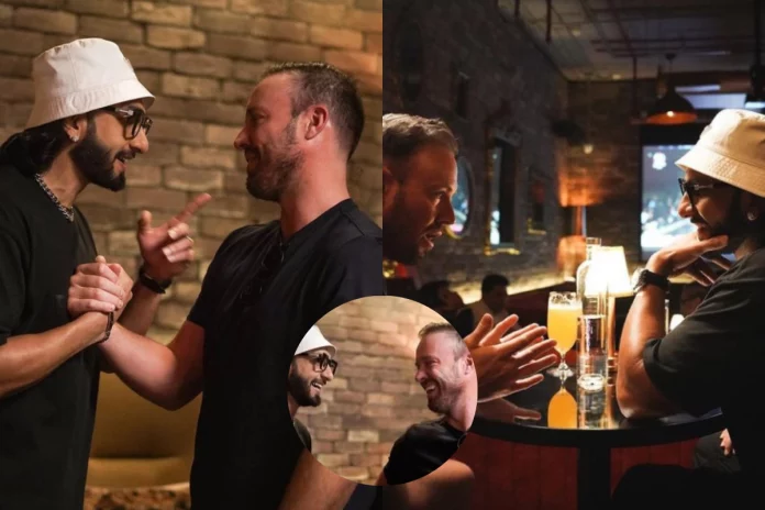 Ab De Villiers Great Afternoon says Ranveer Singh after meeting 'Mr.360' in Mumbai, See photos here