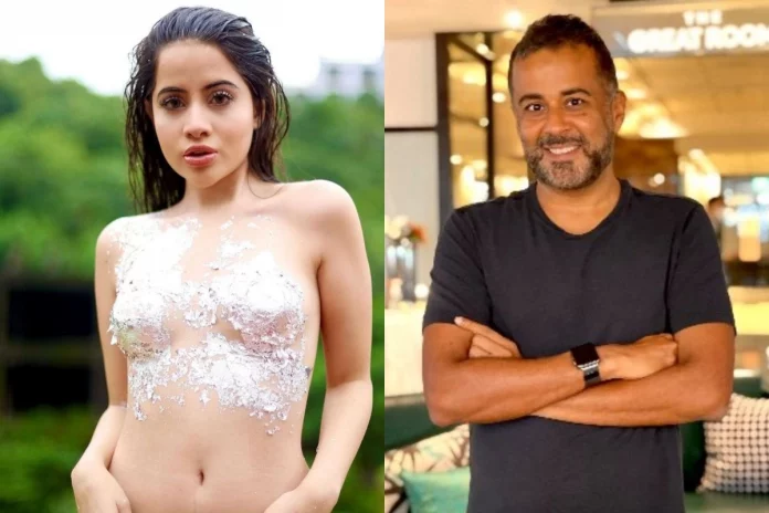 Chetan Bhagat and Urfi Javed