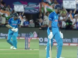 Hardik Pandya hit wicket