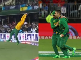 Rilee Rossouw South African star's one-handed catch near the ropes stuns the world Watch Video