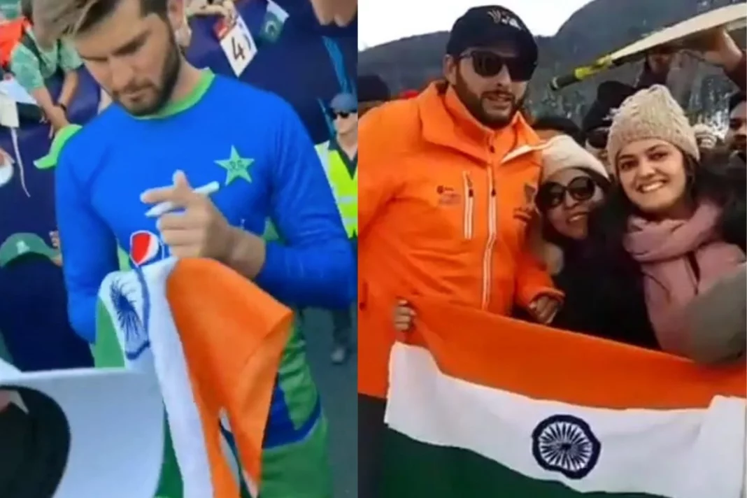 Shaheen Afridi When star Pakistani pacer signed Indian flag before semi-final; People compare with father-in-law Shahid