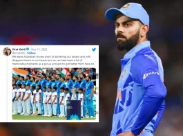 Virat Kohli emotional post