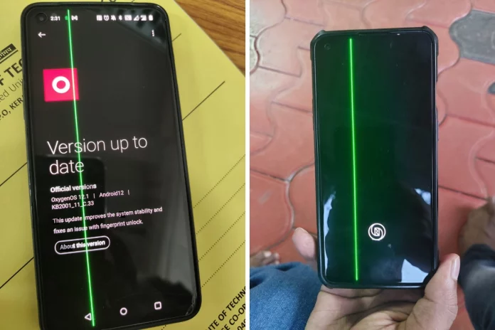 OnePlus users facing display issues after updating their phones, green lines appearing on the screen, all we know