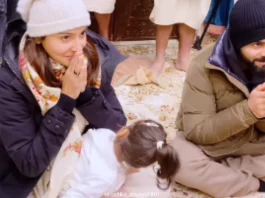 Anushka Sharma and Virat Kohli visit Neem Karoli Baba