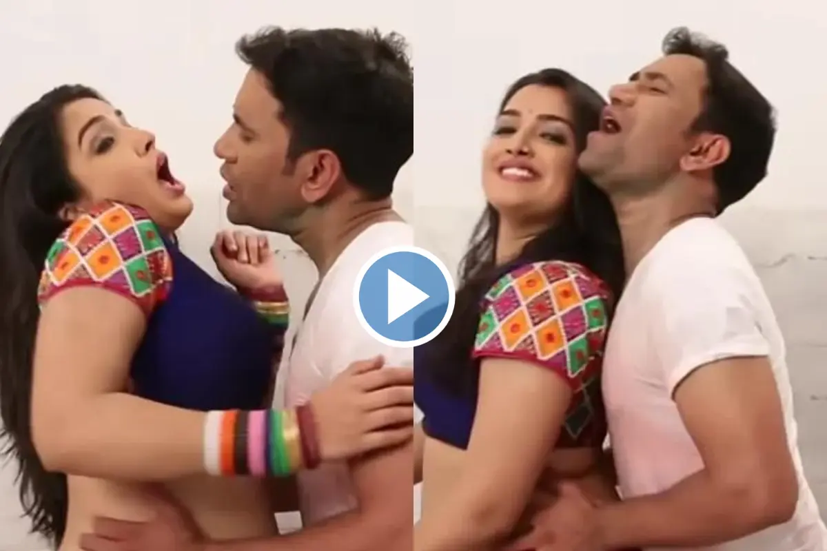 Nirahua and Amrapali Dubey's bathroom romance is too tempting & enticing,  watch video that's created emotional riot among couples