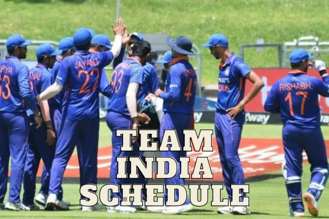 Team India Schedule