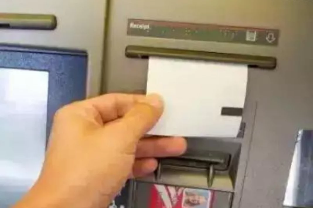 ATM receipts