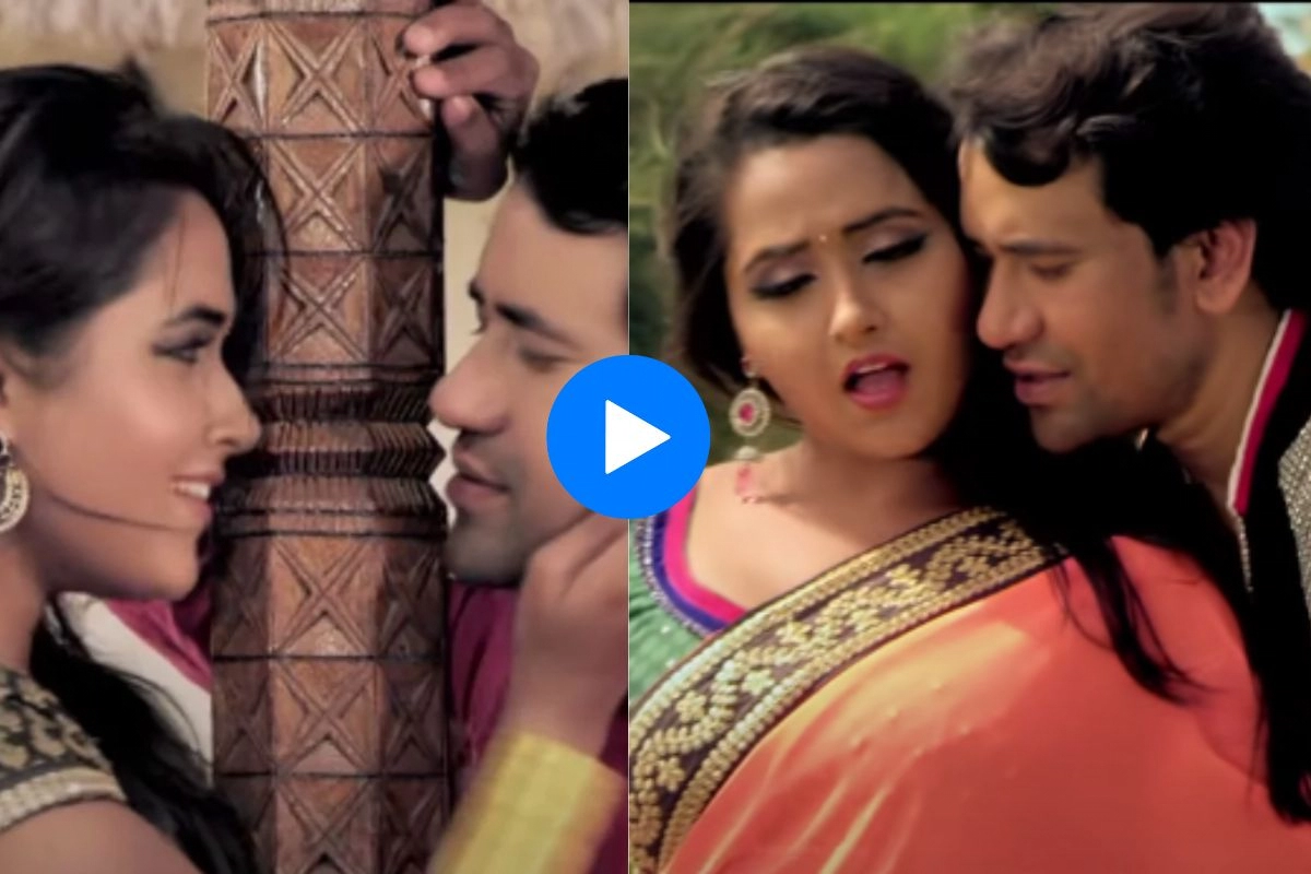 Nirahua redefines romance with Kajal Raghwani in 'Dabe Paon Aiha,' the  result is as sweet as 'Matki,' Watch video