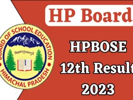 HPBOSE 12th Result 2023