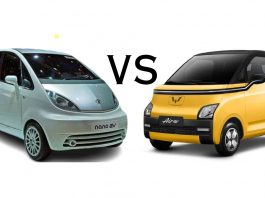 MG Comet Vs Tata Nano