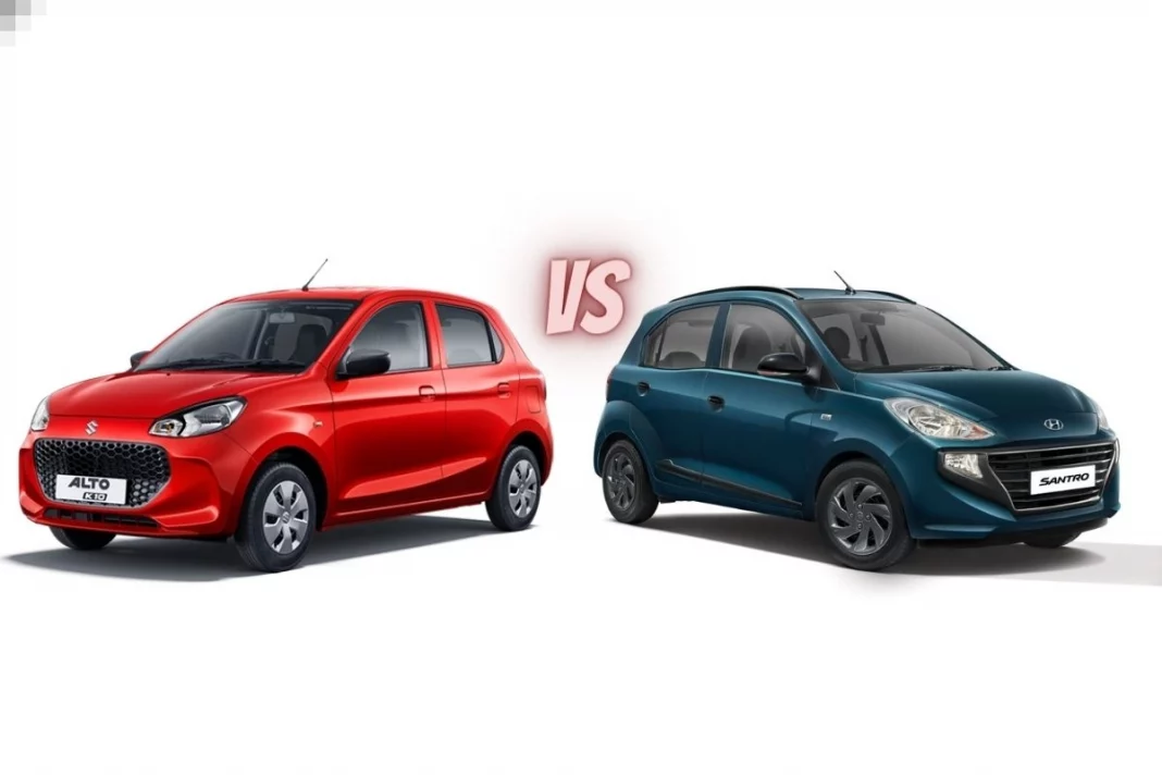 Maruti Suzuki Alto k10 Vs Hyundai Santro