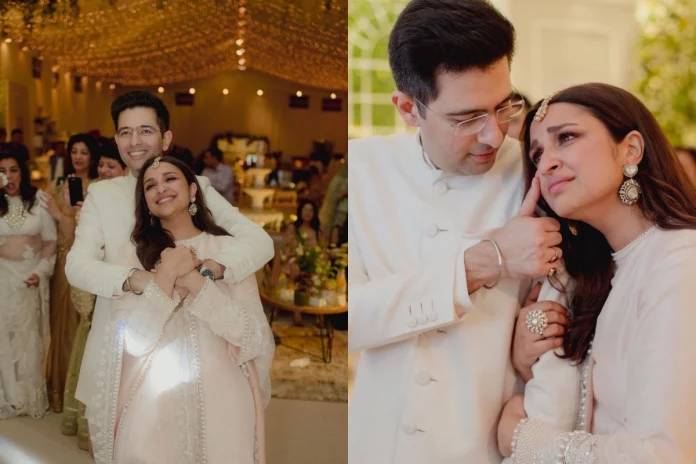 Pari and raghav Parineeti Chopra and Raghav Chadha engagement