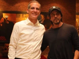 US ambassador to India with Shah Rukh Khan
