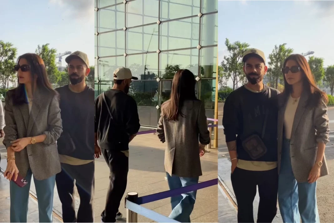 Anushka Sharma and Virat Kohli spotted at Airport