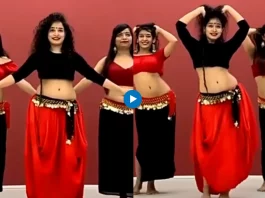 Girls' belly dancing on the song 'Chunari Chunari'
