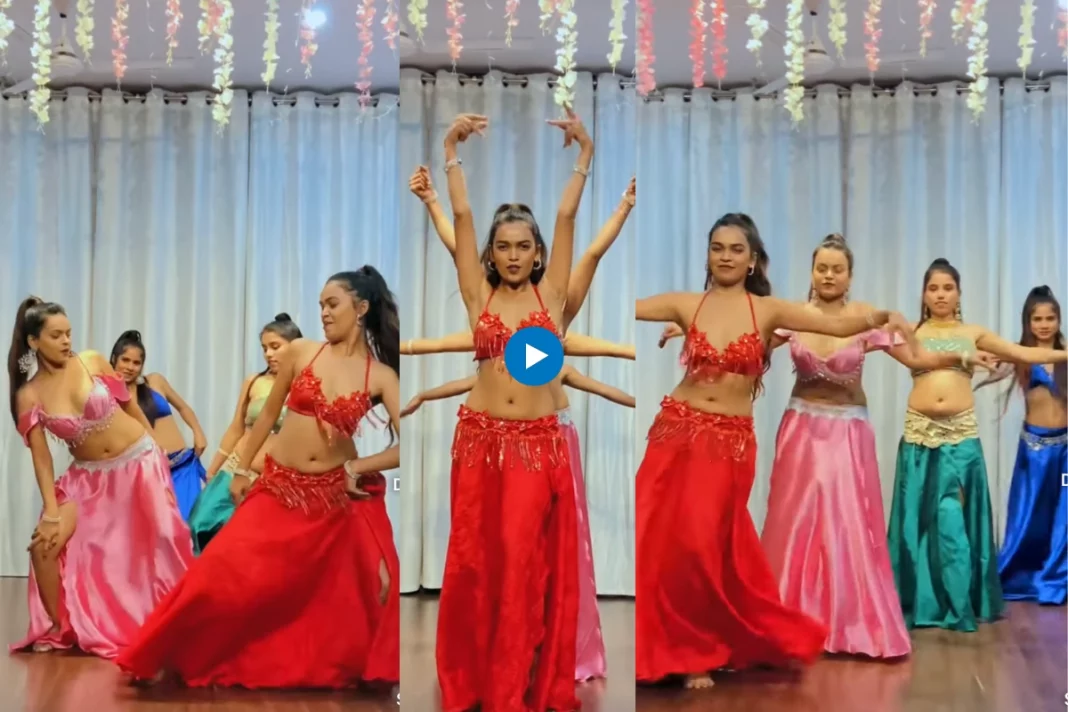 Girls' viral dance on the song 'Dil Cheez Tujhe Dedi'