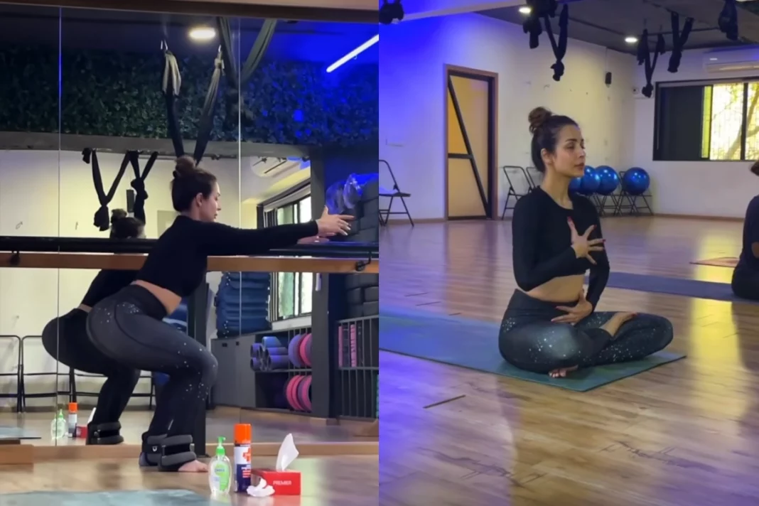 The 49-year-old diva Malaika Arora, known for her fitness-centric lifestyle, left fans and fitness enthusiasts in awe as she effortlessly demonstrated her flexibility and agility