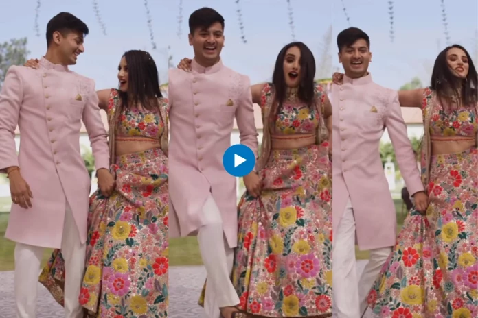 Viral dance video of bride and groom dancing on the song 'Naatu Naatu'