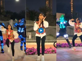 Girl dancing on the beats of 'London Thumakda'