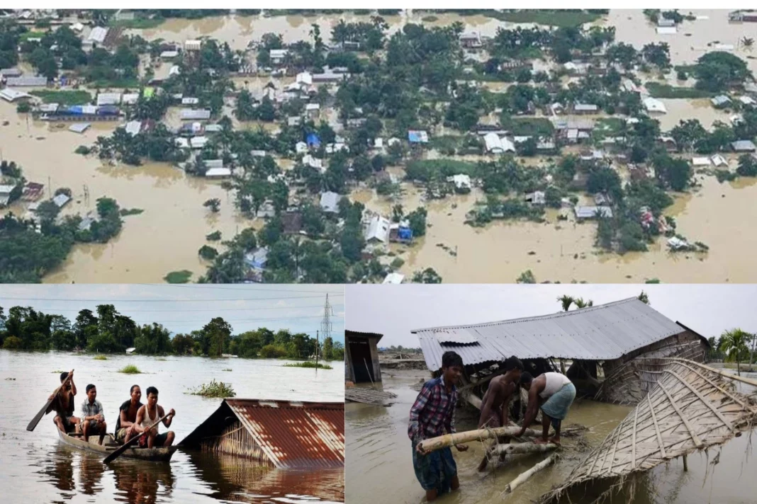Heavy Rainfall and floods has derailed life in many regions of Assam.